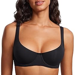 DOBREVA Women's Unlined Balconette Bra Underwire