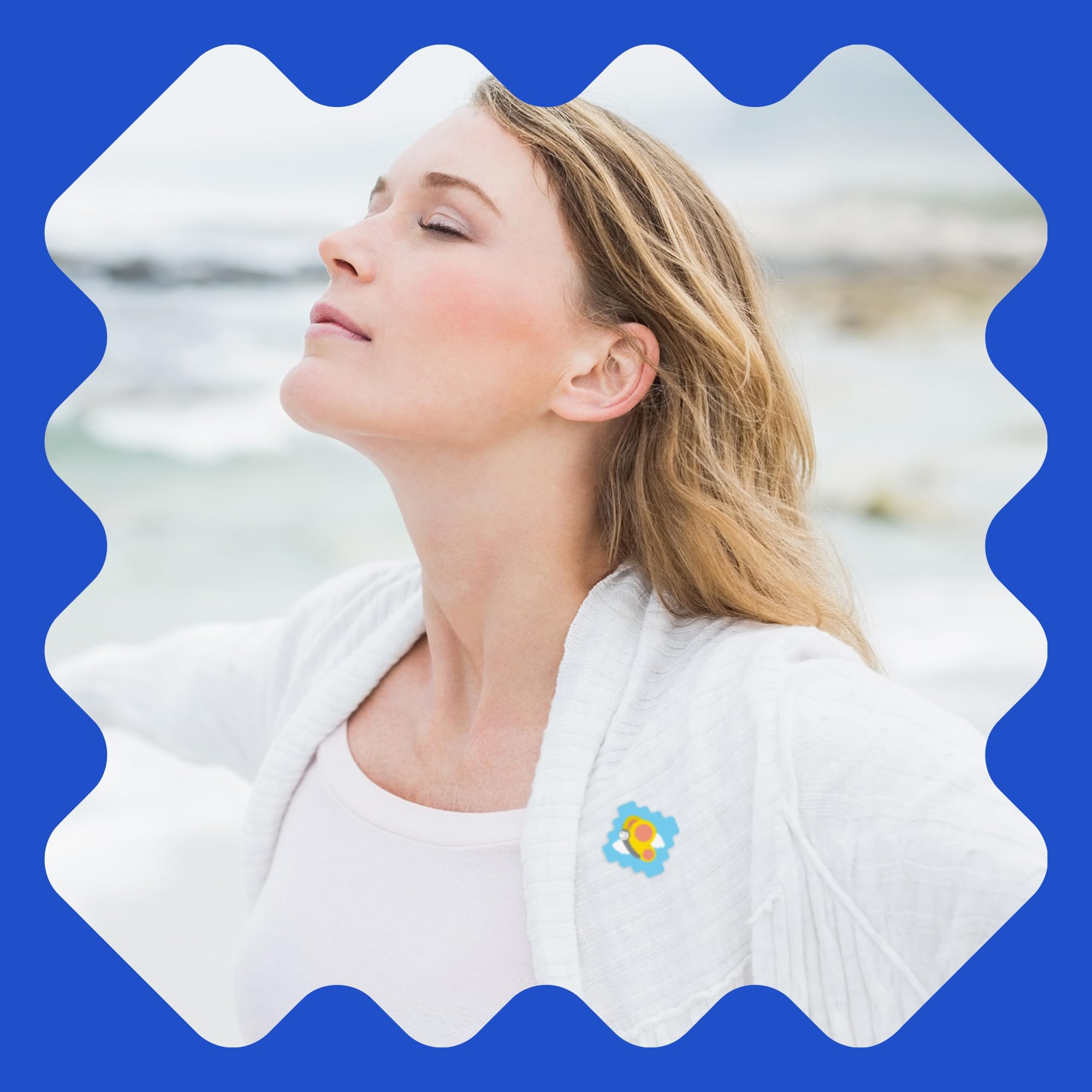 NATPAT Breathe Easy Stickers - Stuffy Patch for Kids and Adults - All-Natural Cold and Allergy Relief for Congestion, Chemical and Drug Free - BuzzPatch Natural Patch (24 Pack)
