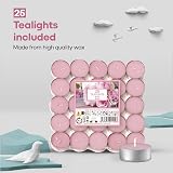 Price's Petali Rose Scented Tealights 25 Pack 4 Hour Burn Time view 7