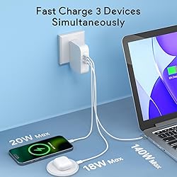 Mac Book Pro Charger, 160W 3-Port GaN Wall Charger