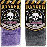 Extra Rough, Exfoliating Washcloth [Made in Japan] Exfoliating Towel Special Texture Makes Fluffy Foam Lather, Back Scrubber, Dead Skin Cell Remover [Loofah for Women and Men] (2pcs Set)