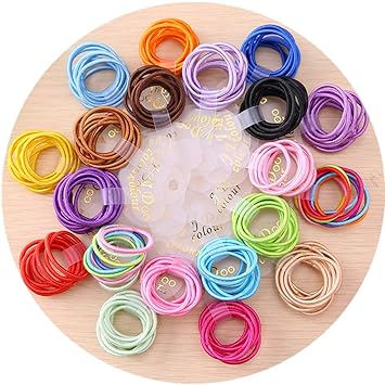 Amazon Com Sufermoe 180 Pcs Baby Elastic Hair Ties Multi Colors