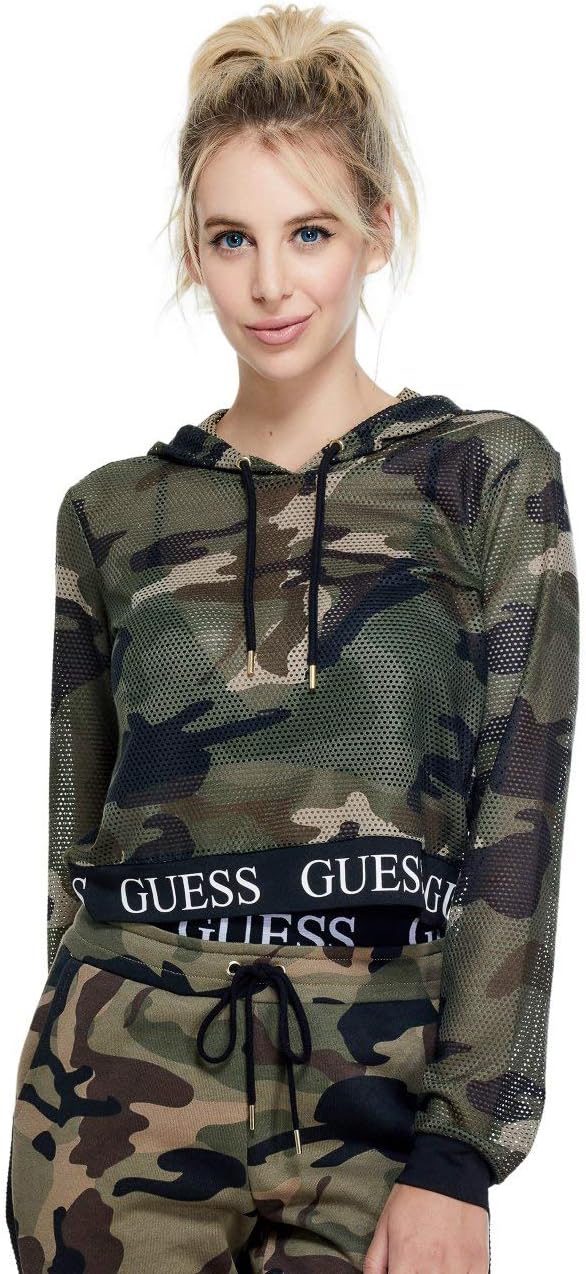 guess mesh hoodie