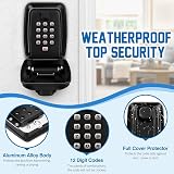 OFFOF Key Safe Wall Mounted 12 Digit Combination Waterproof Lock Box view 3