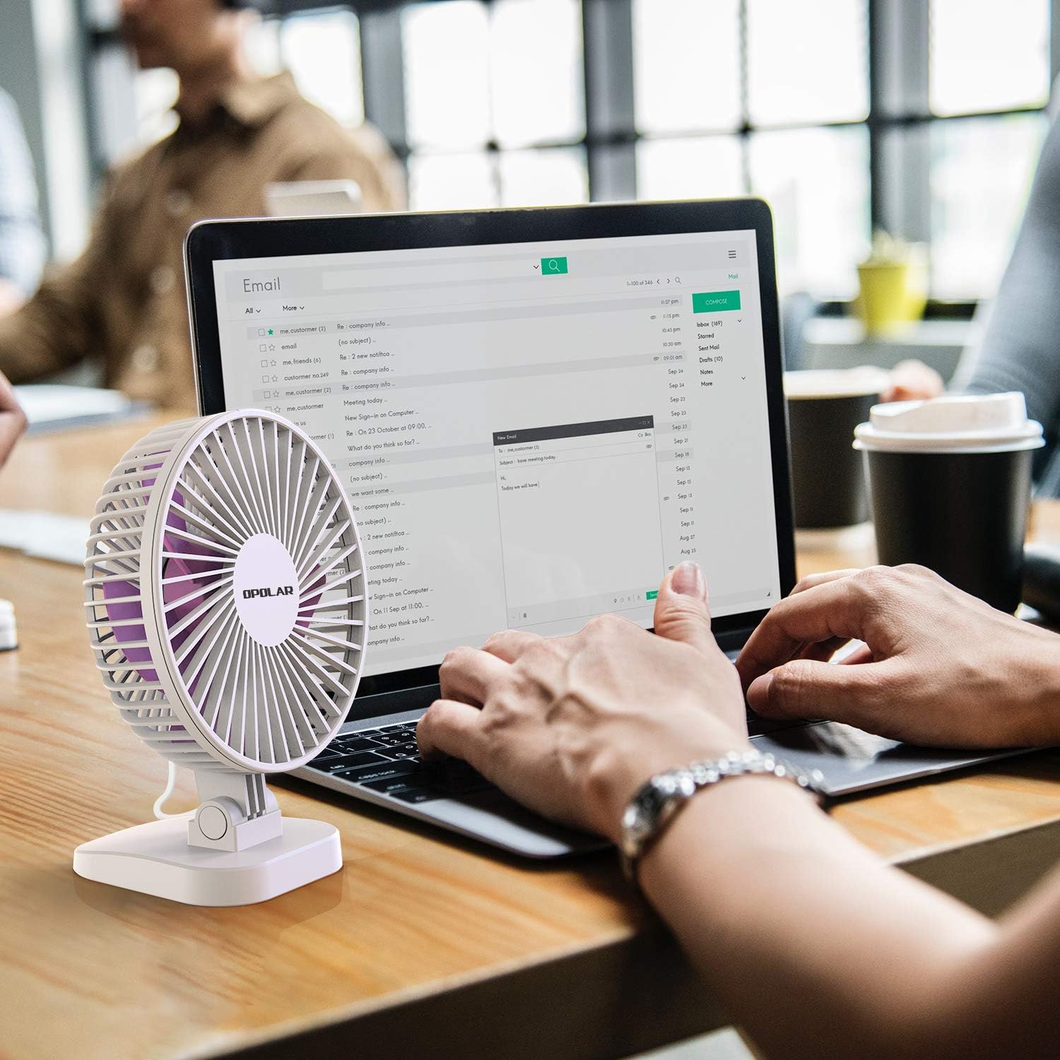 Small Desk Fan for Office Table Hneer