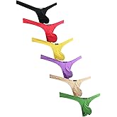 iKingsky Men's Pouch Thong Underwear Sexy T-Back Mens Under Panties