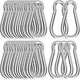 High-PQ Carabiners Clip Spring Snap Hook,Heavy Duty Galvanized Steel Carabiner,Safety Quick Links Snap Hooks,Spring Clips for Swing Hammock Camping Keychain Outdoor