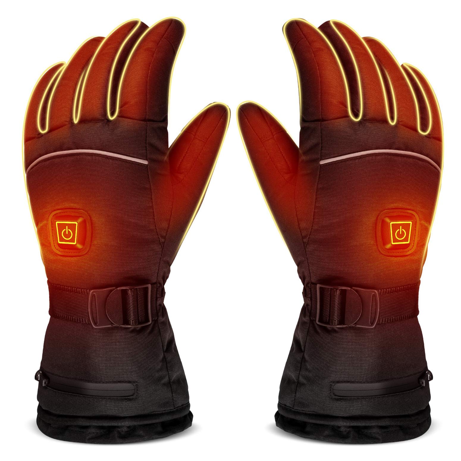 LUWATT Heated Gloves 8H Working Hours Rechargeable