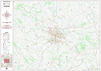 Postleitzahl City Sector Karte Hereford Foto Papier Amazon De Burobedarf Schreibwaren