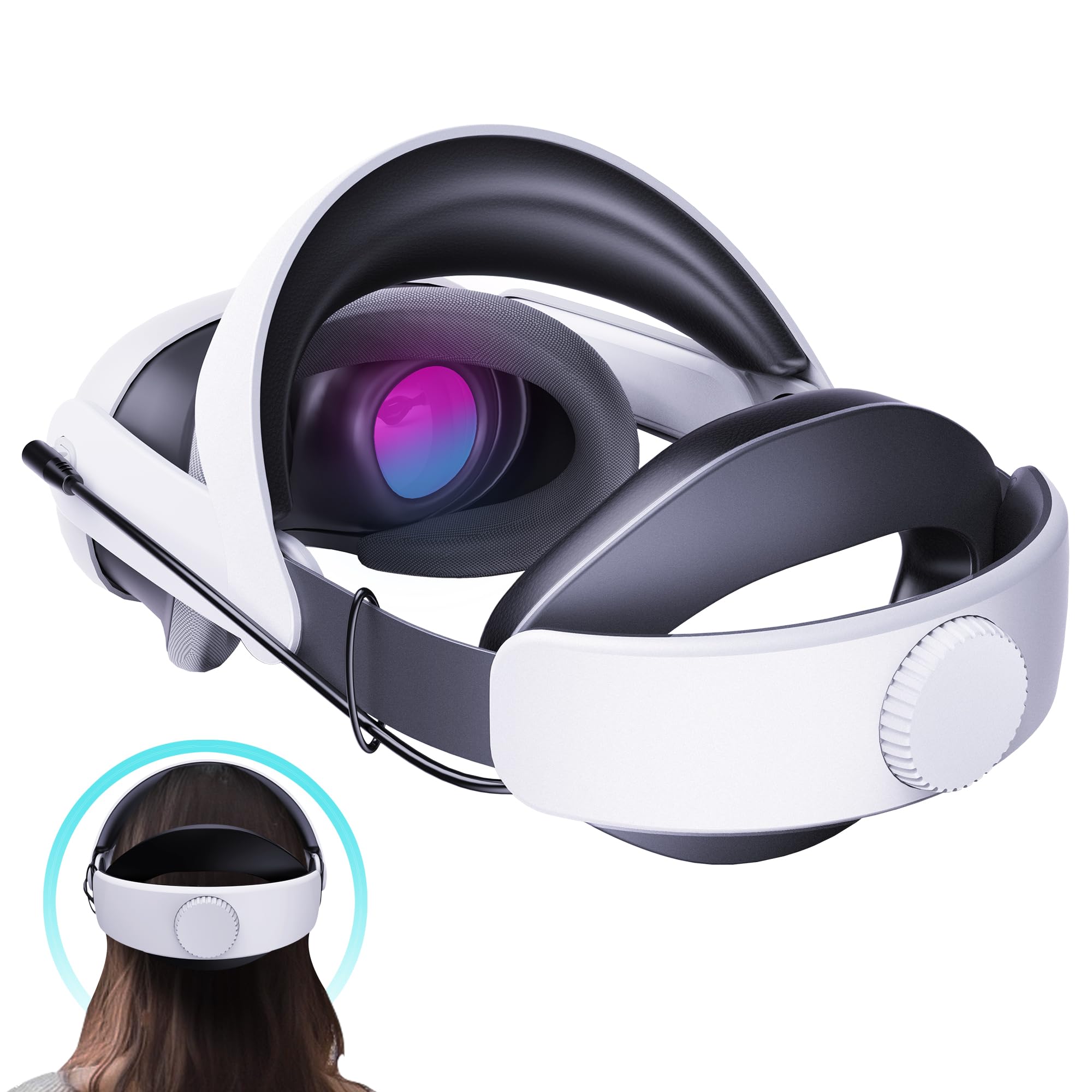 Head Strap for Meta Quest 3, Replacement for Quest 3 Elite Strap, Adjustable for Quest 3 Strap, Comfortable VR Accessories Extend Your Oculus 3 Stay(Head Strap olny)