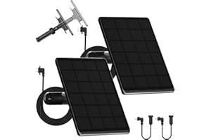 6W Solar Panel for Blink Camera Outdoor,Security Camera Solar Panel Compatible with Blink Outdoor 2K+,4th/3rd/XT3,XT2/XT, Wat