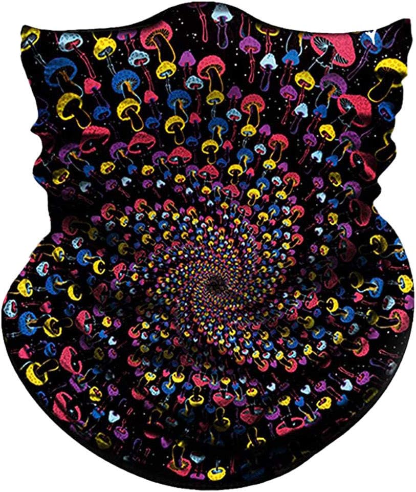 12 in 1 Unisex Multifunctional Face Mask Bandanas Sun UV Protection Headband Floral Print Balaclava Scarf