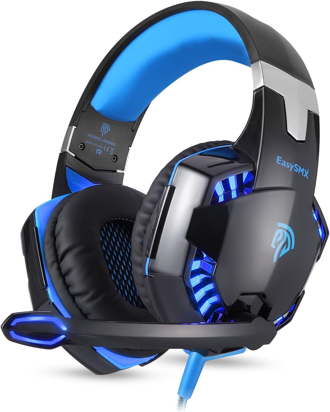 EasySMX Comfortable LED 3.5mm Stereo Gaming LED Lighting OverEar