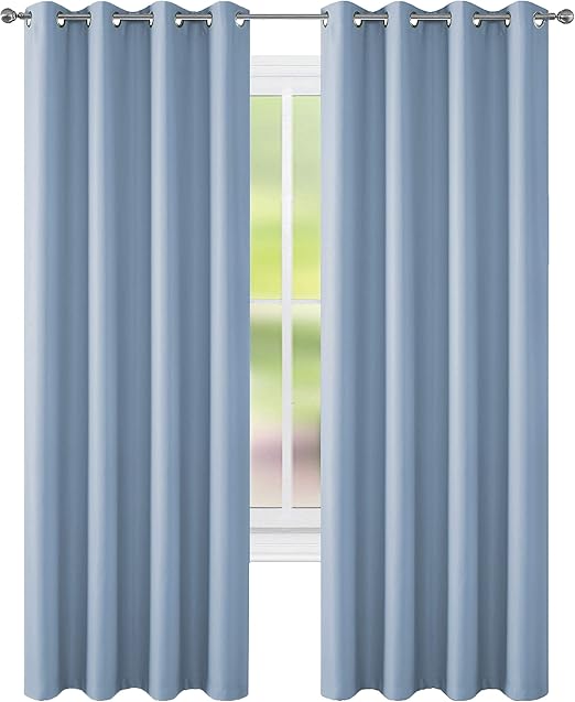 Amazon Com Floweroom Room Darkening Curtains Thermal Insulated