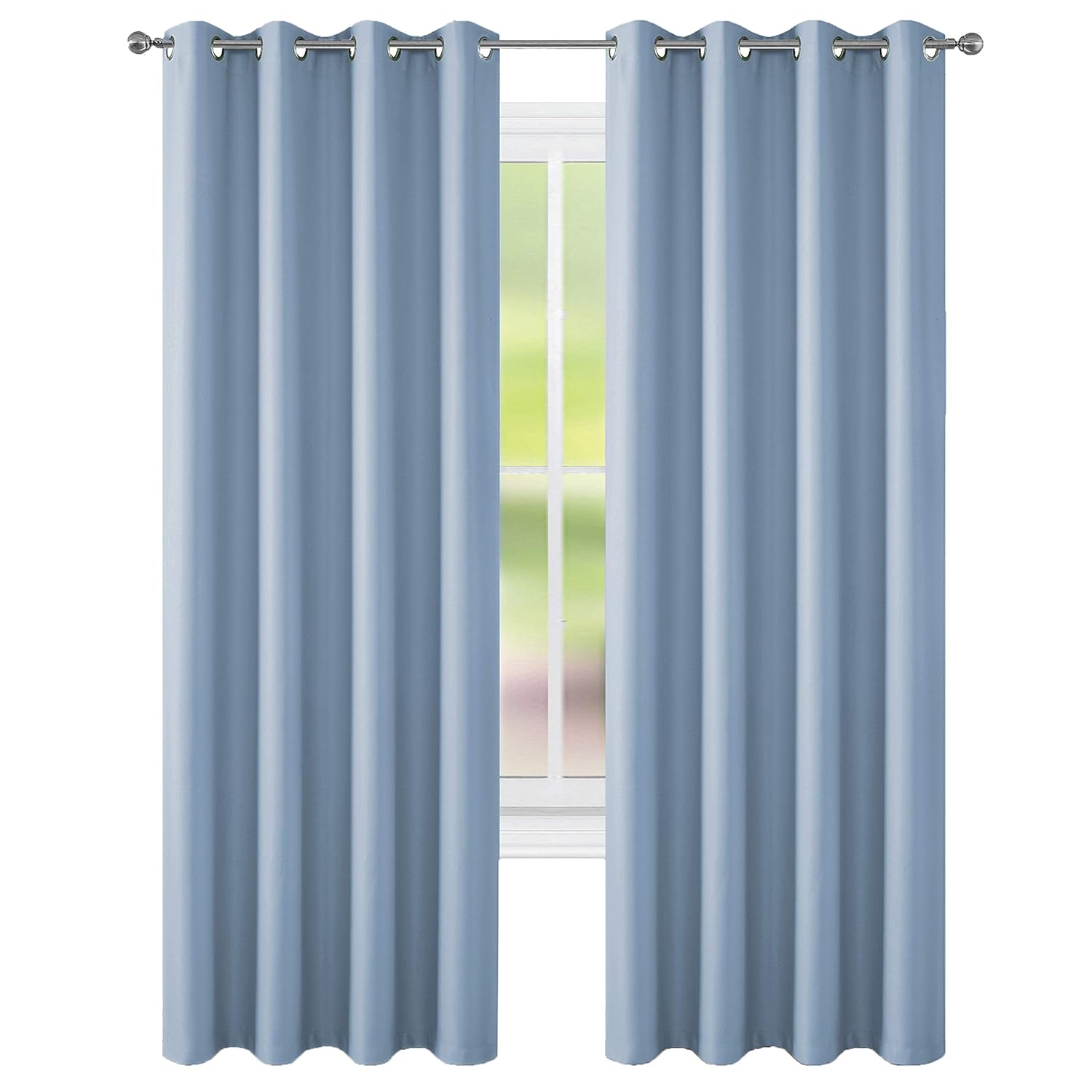 Best draperies for living room blue