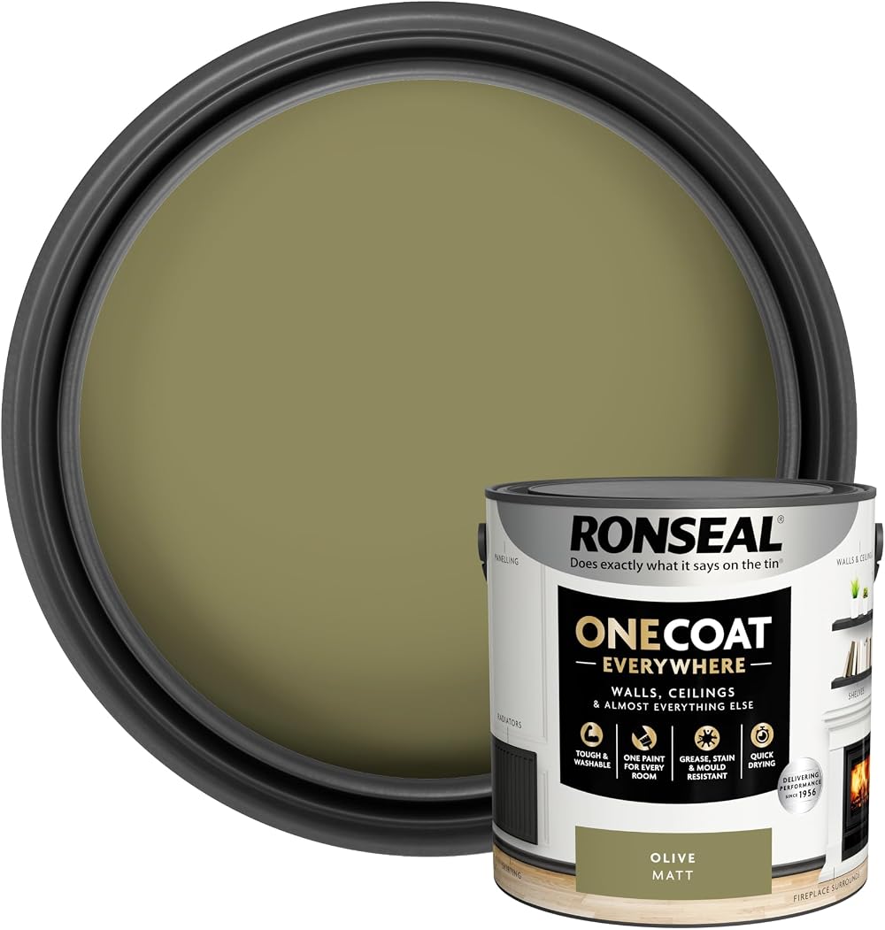Ronseal One Coat Everywhere Olive Matt 2.5 L Interior Paint