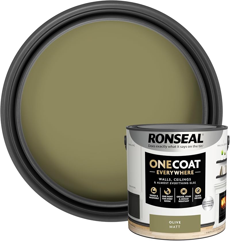 Ronseal One Coat Everywhere Olive Matt 2.5 L Interior Paint