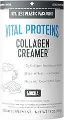 Vital Proteins Collagen Peptides Powder, Mocha Coffee Creamer, 11oz | Collagen Coffee Creamer, Supports Hair Skin & Nails, Mo