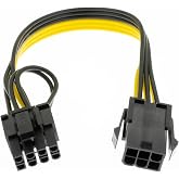 6 Pin Female to 8 Pin Male Video Card GPU Power Supply Cable (8.6inch 22cm)