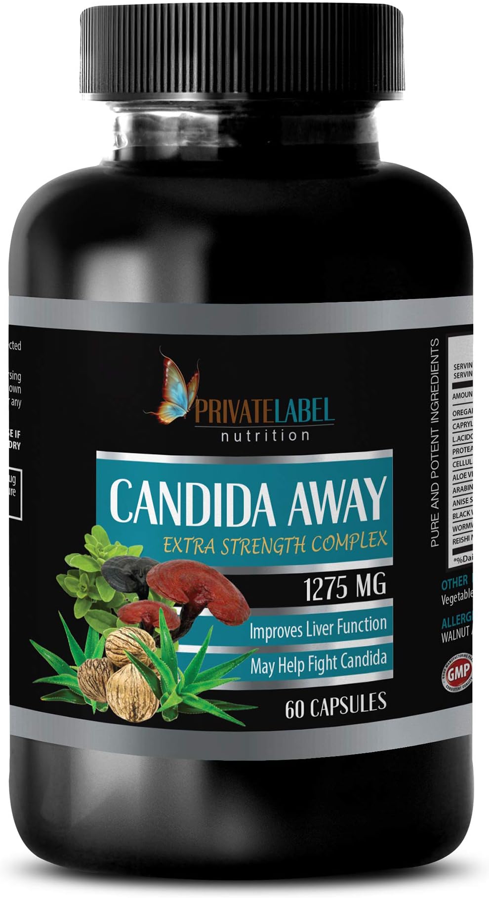 antioxidant Extreme - Candida Away Complex - Extra Strength - Candida Herbal - 1 Bottle (60 Capsules)