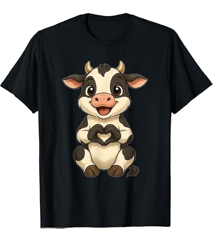 Amazon.com: Retro Cow Lover Design Cattle Vintage Cow T-Shirt