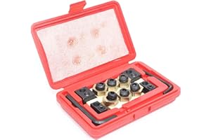 YIYIBYUS 18pcs 5/8" T-Slot Eccentric Clamping Kit, 1/2-13 Thread T-slot Clamping Clamp Nut Kit Lathe Mold Tool For CNC Milling Machine Work Table Copper