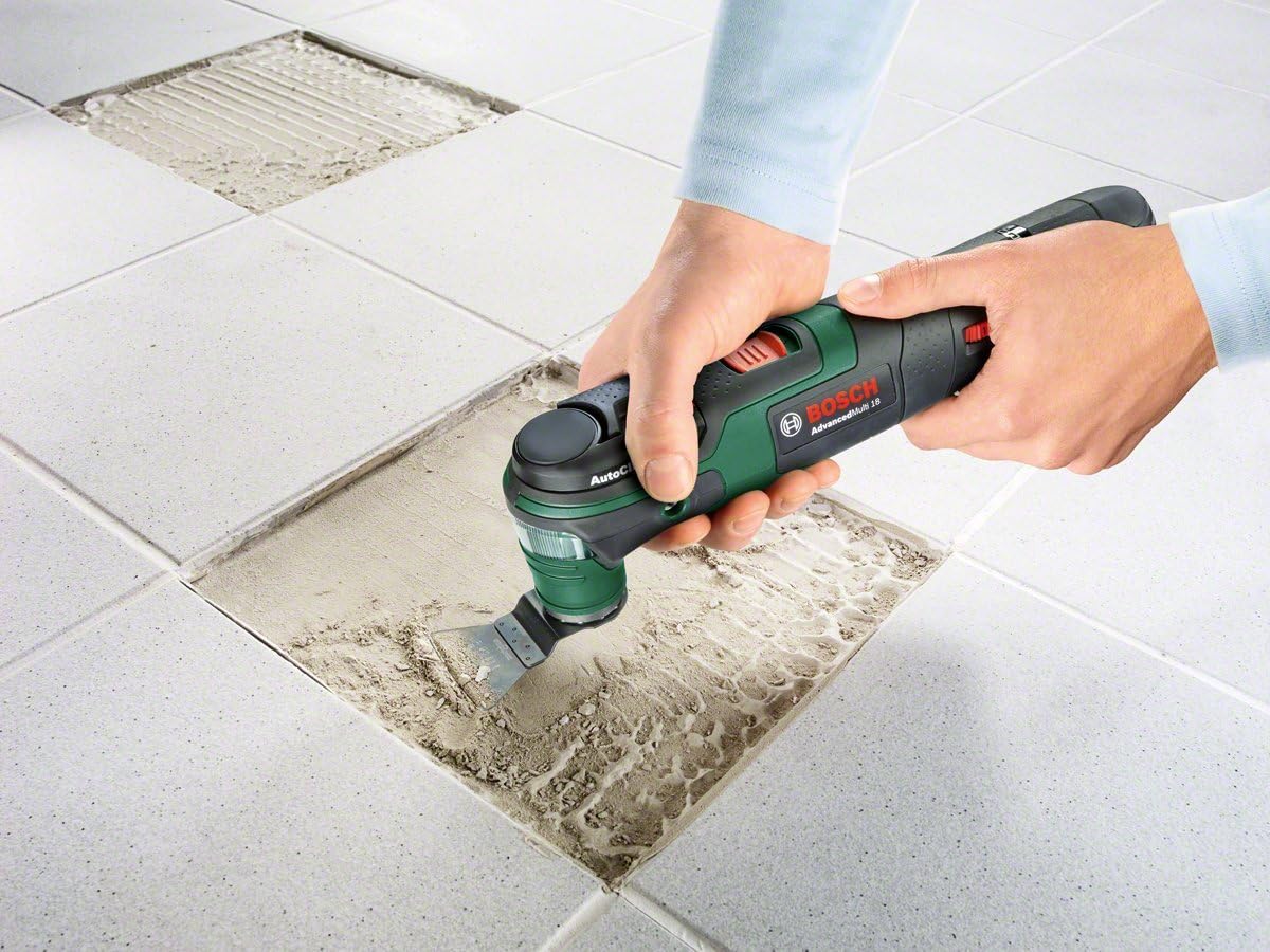 Bosch 603104071 AdvancedMulti 18 Cordless Multifunction Tool with 18 V Lithium-Ion Battery, Green - Image 3