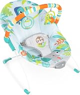 Bright Starts Rainforest Vibes Bouncer 0-6M 20 lb Toy Bar Non-Slip Feet view 8