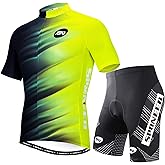sponeed Cycling Jersey Short Sleeve Suits Men Bike Clothing Road Bicycle Shorts Padded Outfits