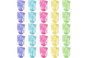 Feifeiya 25 Pcs Cubicle Clips Fabric Panel Cubicle Accessories Fabric Partition Panel Wall Clip Office Photos Wall for Notes Memos Standard Size, 40-Sheet Capacity (Multicolor)