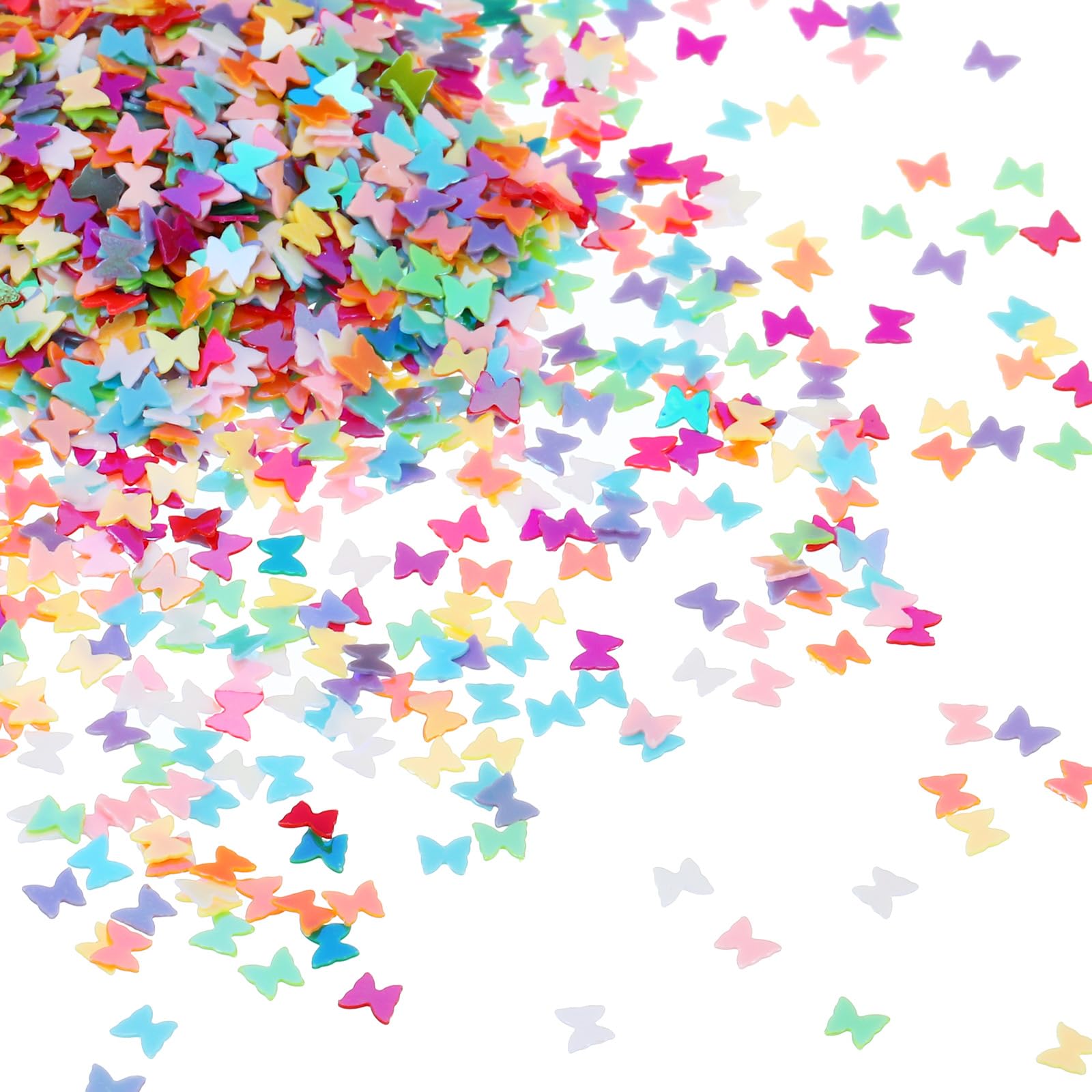 PATIKIL 30 Gram/1 Ounce Sequins and Spangles, 2Pcs Mixed Sequins for Crafts DIY Arts Wedding Celebration Supplies Greeting Card Decoration, Mix Colors Style 3, Butterfly