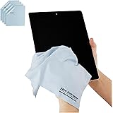 Elite Tech Gear - 4-Pack Blue Oversized 12" x 12" Microfiber Cloths, The Most Amazing Microfiber Cleaning Cloths - Perfect fo