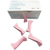 Self-Supporting Pyrometric Cones for Accurate Firings in Industrial, Pottery and Hobby Kilns - Cone 6 (Pkg/25)