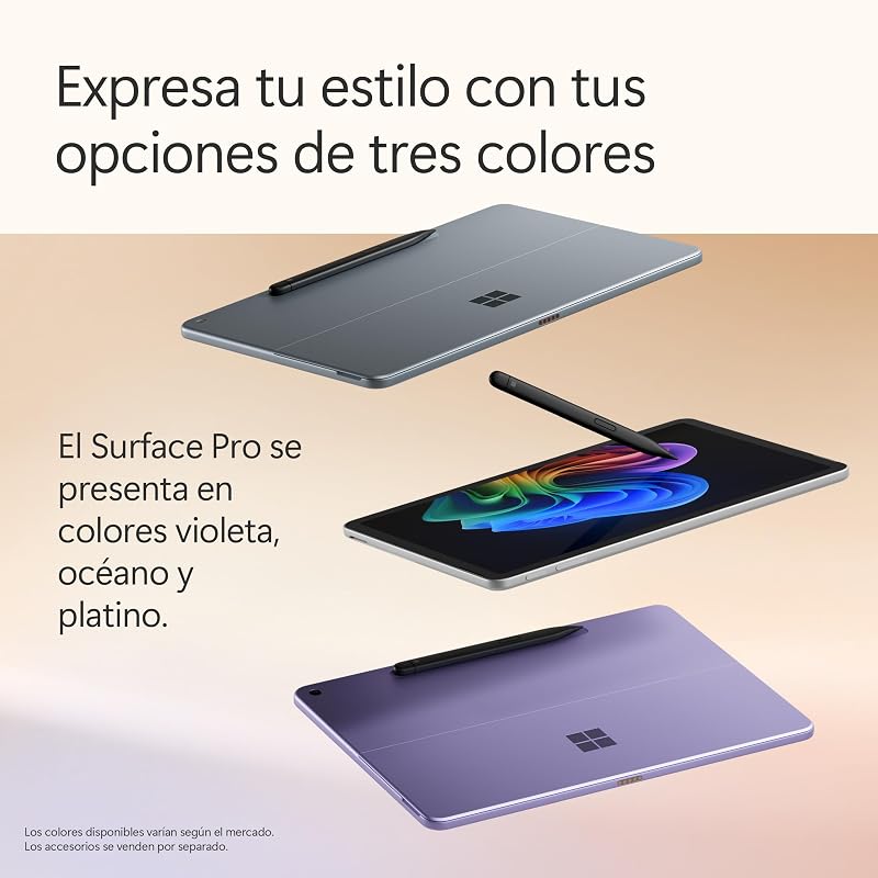 Microsoft Surface Pro | Copilot+ PC | Ecrã Táctil LCD de 12" | Snapdragon X Plus | 16GB de RAM | 256GB de armazenamento | Modelo mais recente | Platina