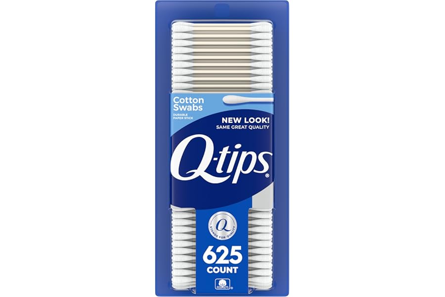 Q-tips Cotton Swabs, Original, For Home, First Aid and Beauty, 100% Cotton, 625 Count