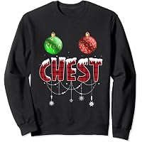 Funny Christmas Matching Shirts - 'Chestnuts' Graphic Tee For Men & Women (Red, Large) - View #8