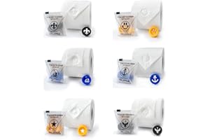 BURU SOLUTIONS Toilet Paper Stamp Variety Pack (6 Pack) - Add a Unique Personal Touch to Your Bathroom Decor! Ideal for Housekeeping, Hotels, Rentals, Home Staging Decor