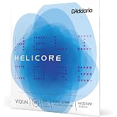 D'Addario Helicore Violin String Set, 1/2 Scale, Medium Tension