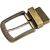 DJCAIZYY 1.5" (38mm) Reversible Belt Buckle Replacement Belt Buckle Heavy Duty