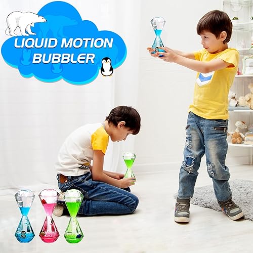 XINBAOHONG Liquid Motion Bubbler for Kids and Adults Hourglass
