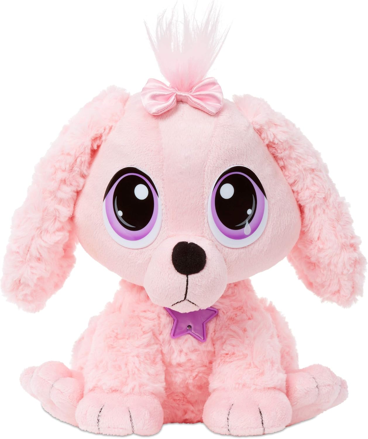 little tikes Rescue Tales Adoptable Pet Pink Poodle, Interactive, Cuddly, Plush, Pet Toy with Motion & Sounds