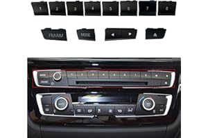 Y-QIPED Car Radio CD Switch Button Cover for BMW,Car Front Dashboard Radio CD Number Button Cover Replacement for BMW 3 1 2 4 Series F30 F32 F34 F35 2013-2016 (1pcs-NO.1)