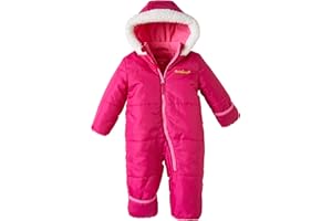 Pink Platinum Baby Girls Snowsuit Onesie - Breathable Infant Newborn Onesies Hooded Winter Suit Baby Girls Clothes