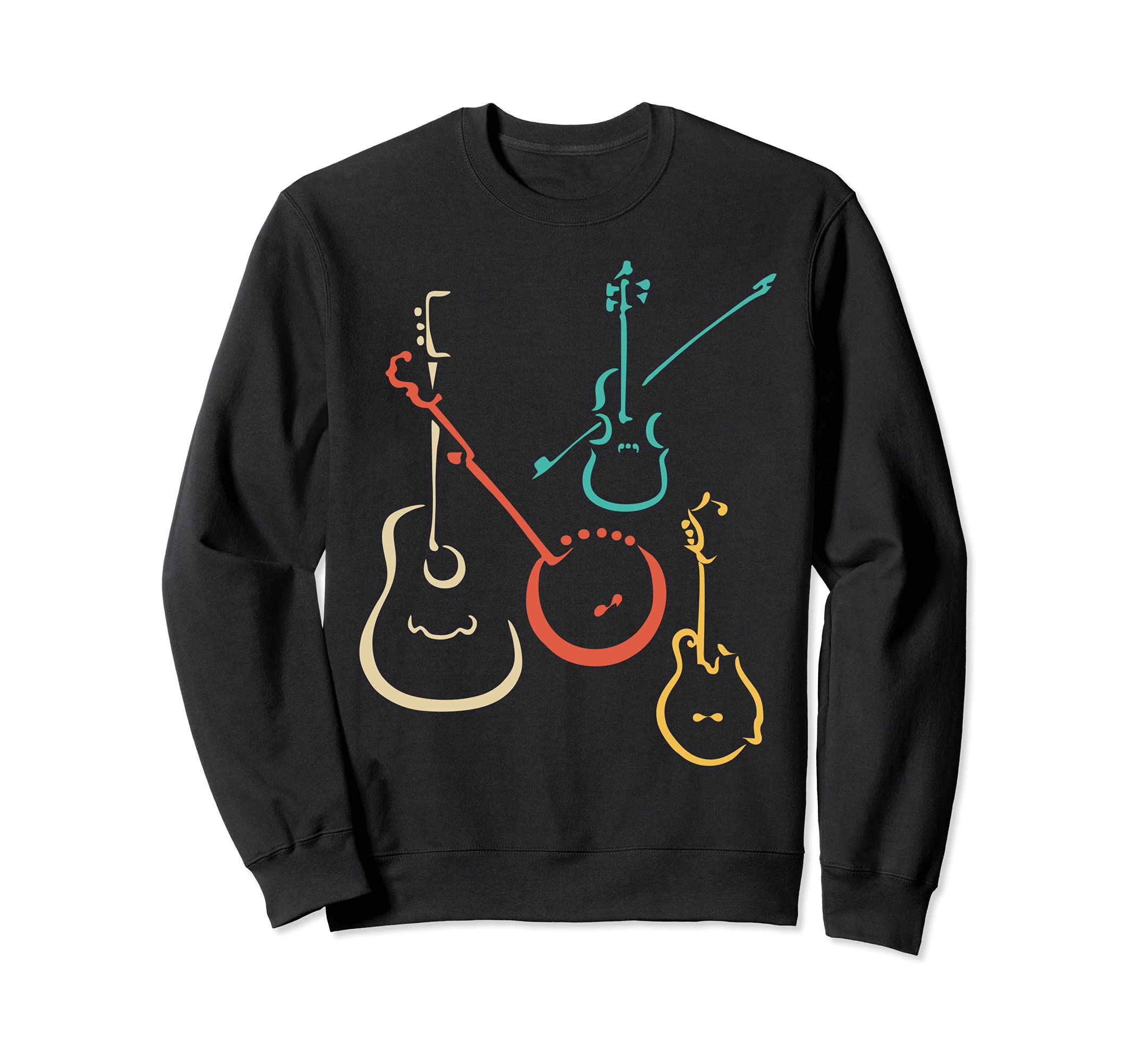 Retro bluegrass, mandolin, guitars, banjos, fiddles, Sweatshirt