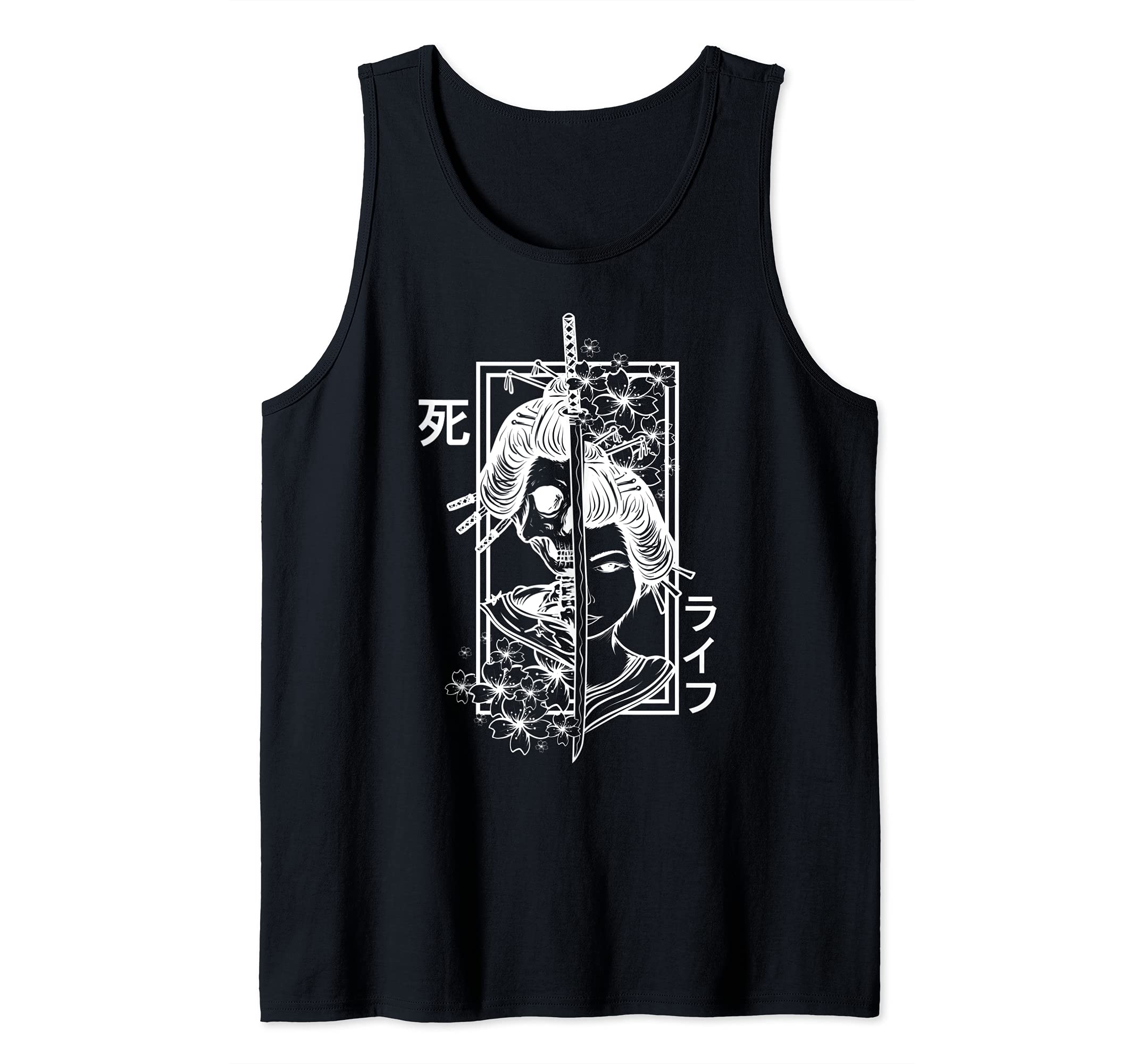 Japan Anime Masks Jing Yang Style Samurai Oni Monster Tank Top