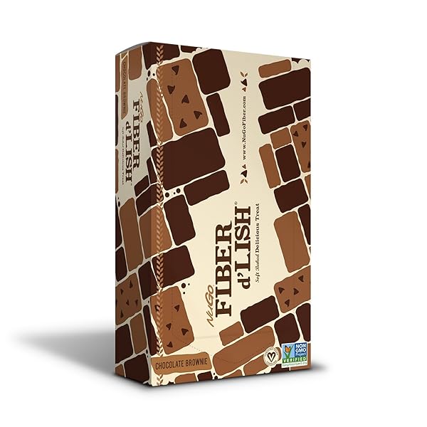 NUGO FIBER D’LISH CHOCOLATE BROWNIE, 12G HIGH FIBER,...