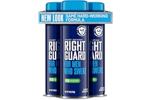 Right Guard Sport Fresh Scent Antiperspirant & Deodorant Spray – 4-in-1 Protection Spray Deodorant For Men, Blocks Sweat, 48-Hour Odor Protection, Quick-Drying, & Long-Lasting, 6oz (3 Pack)