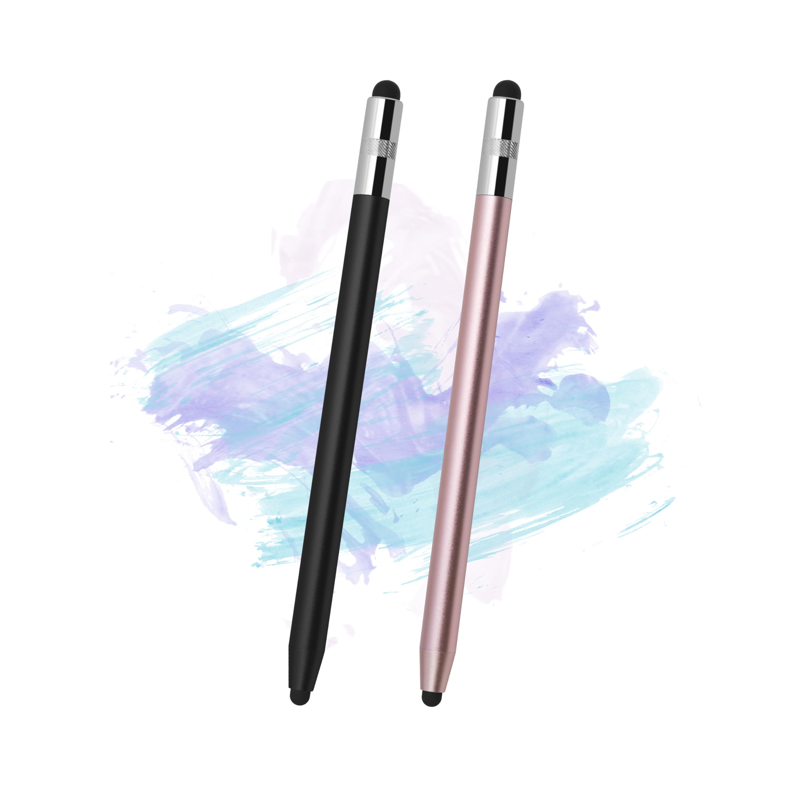 3 in 1 AMZ Tablet Pen for Fire Max 11 Stylus, Fire HD 10 Pen, Fire Tablet Stylus Pen, Stylus for Touch Screen Tablets (3in1-Black+Rose Gold)