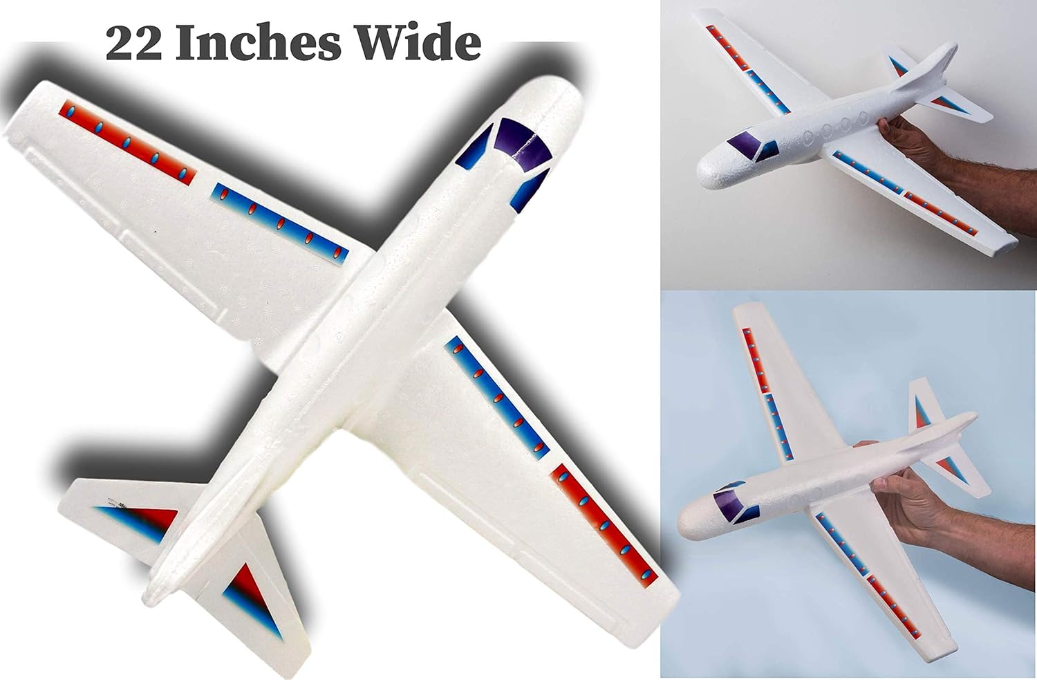 giant styrofoam airplane