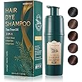 Tea Tree Hair Dye Shampoo 3 in 1, Gray Hair Coverage, Long Lasting Hair Color Shampoo, Shampoo Para Canas Mujer (Dark Coffee)